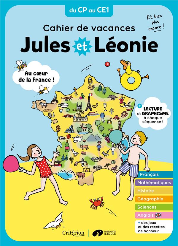 Jules et Léonie : Cahier de vacances ; du CP au CE1 - flash vidéo