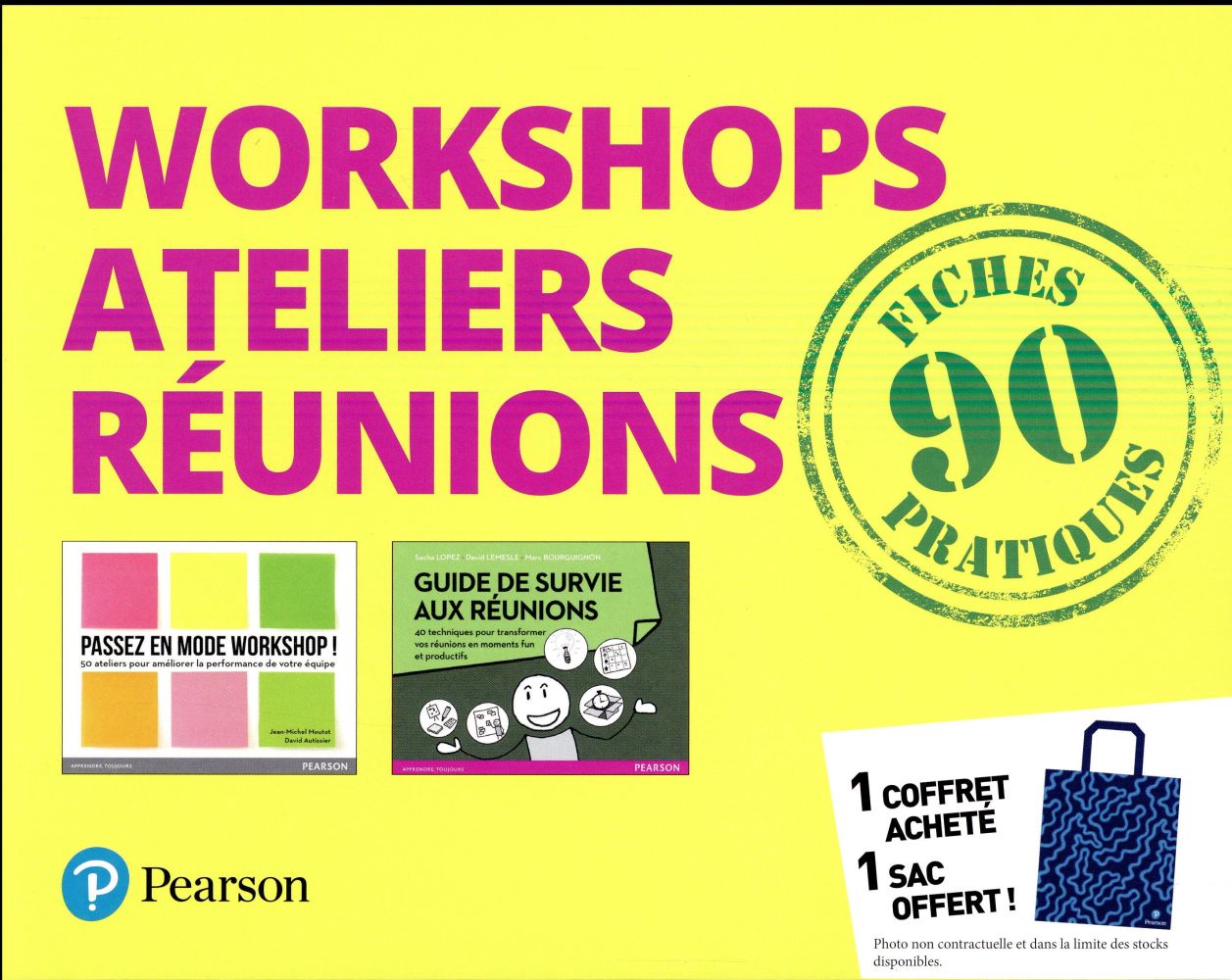 Workshops, ateliers, réunions ; 90 fiches pratiques ; coffret - flash vidéo