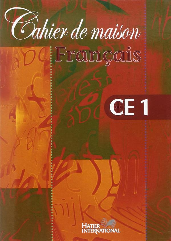 Cahier de maison ; français ; CE1