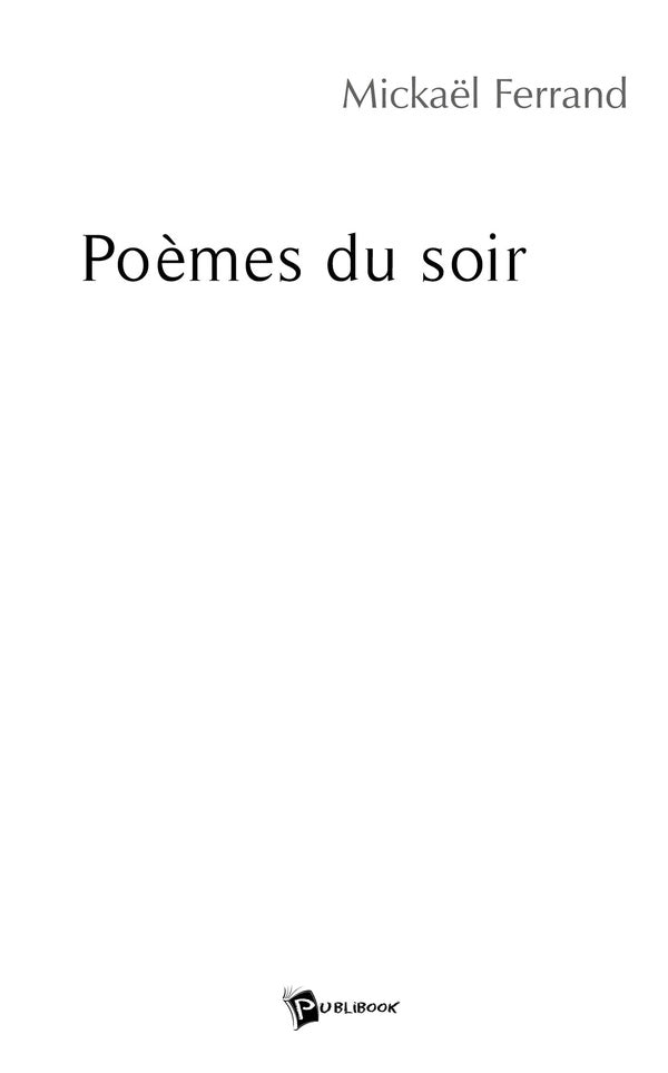 Poèmes du soir