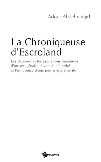 La chroniqueuse d'escroland