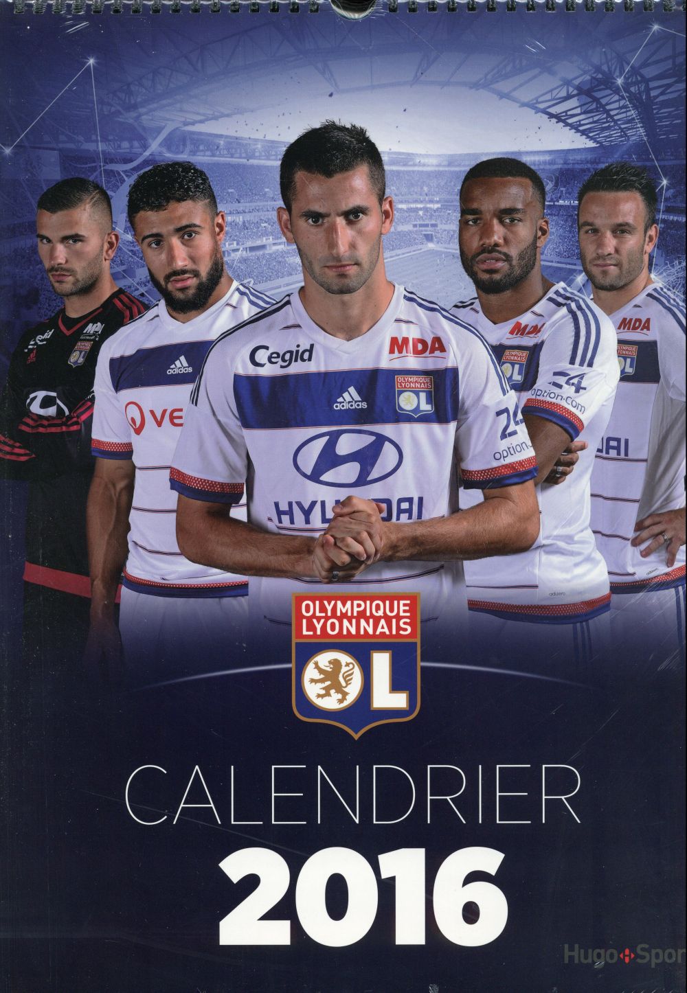Calendrier mural Olympique lyonnais 2016