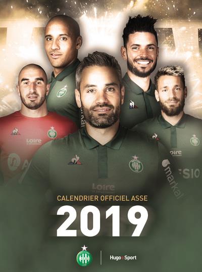 Calendrier mural as saint-etienne 2019 (officiel) (édition 2019)