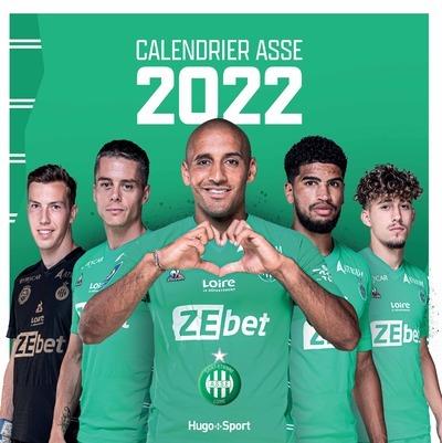 Calendrier mural AS Saint Etienne (édition 2022)