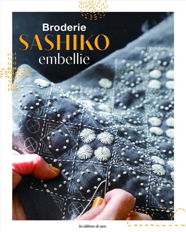 Broderie sashiko embellie