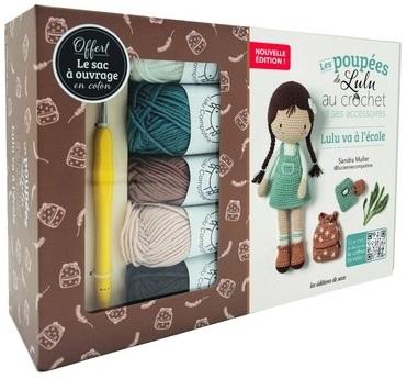 Coffret les poupées de Lulu au crochet et ses accessoires : Lulu va à l'école