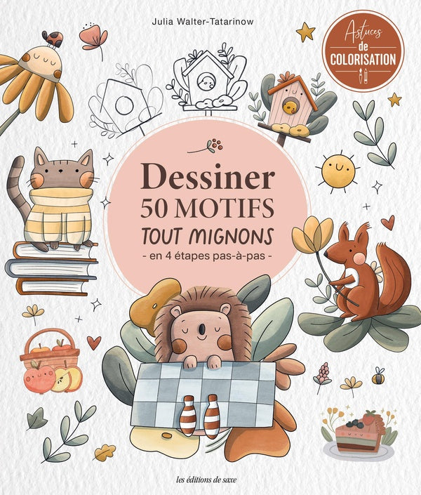 Dessiner 50 motifs tout mignons en 4 étapes pas-à-pas