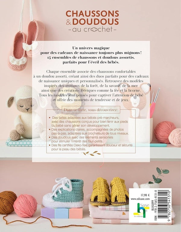 Chaussons & doudous au crochet : 15 duos à crocheter pour bébé