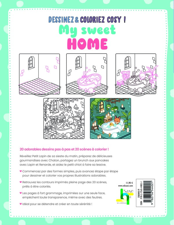 Dessinez & coloriez cosy : My sweet home cosy