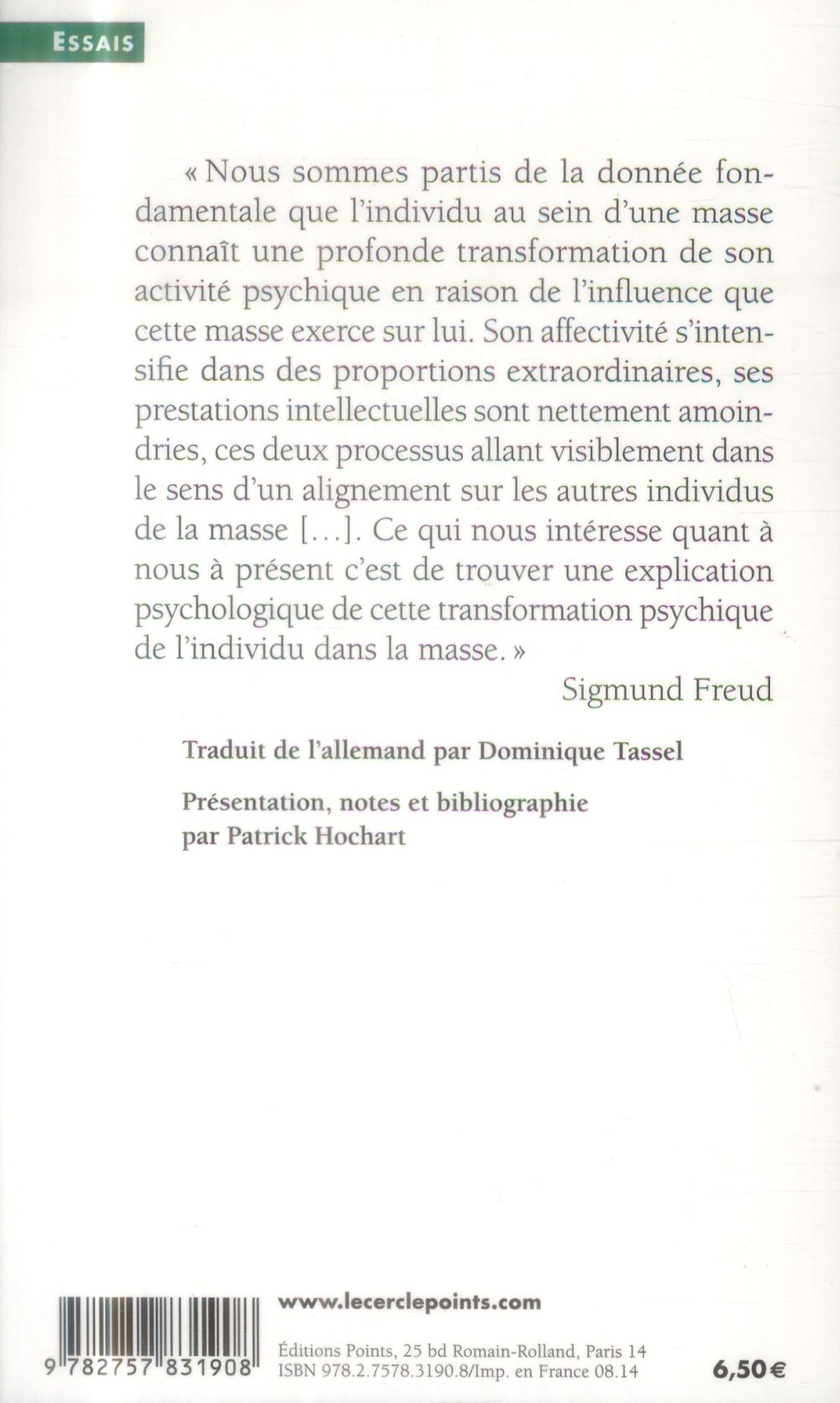 Psychologie de masse et analyse du moi