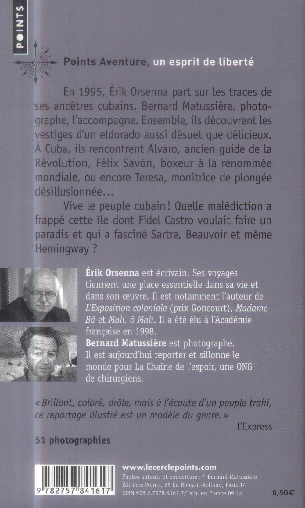 Mésaventures du paradis ; mélodie cubaine
