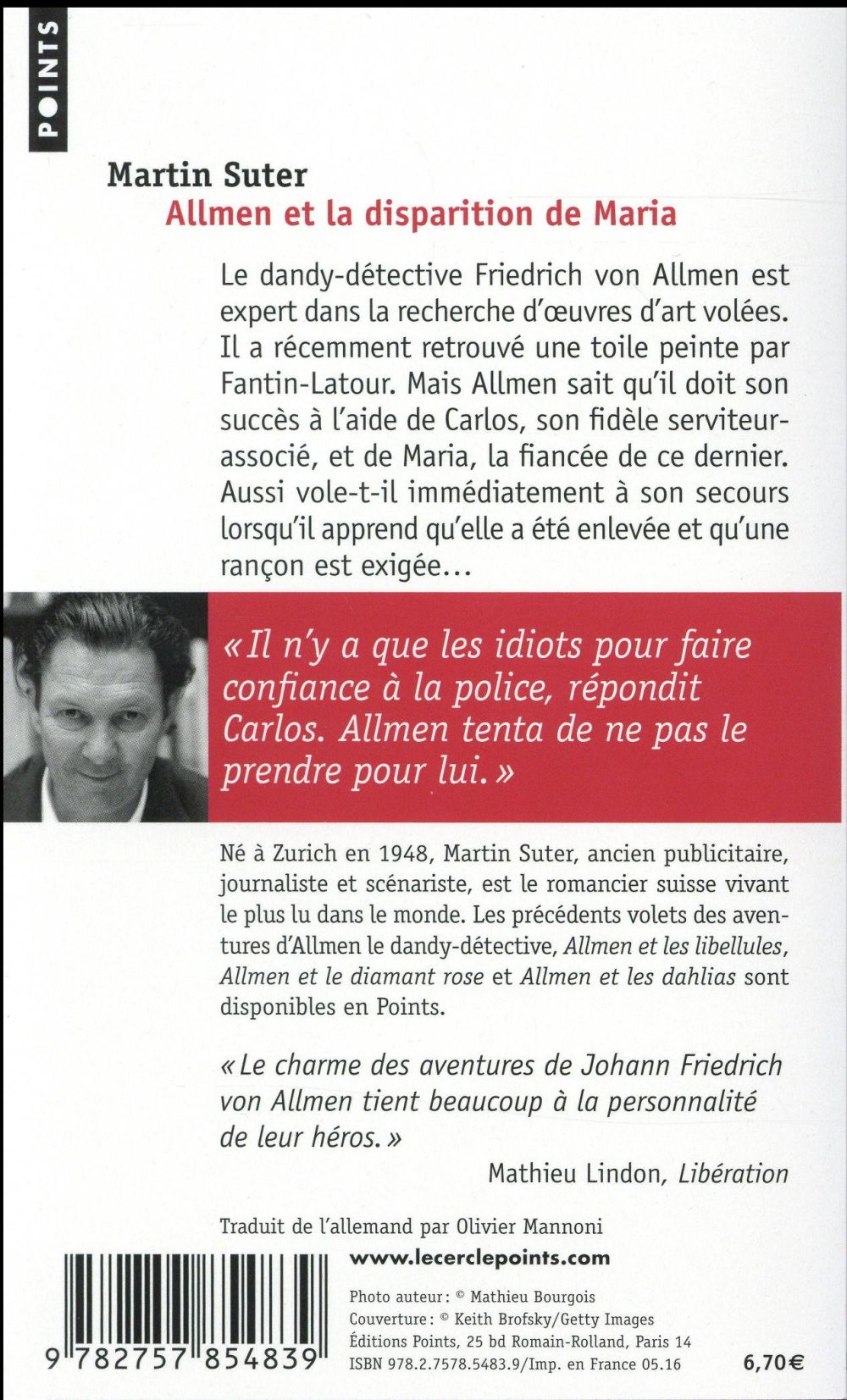 Allmen et la disparition de Maria