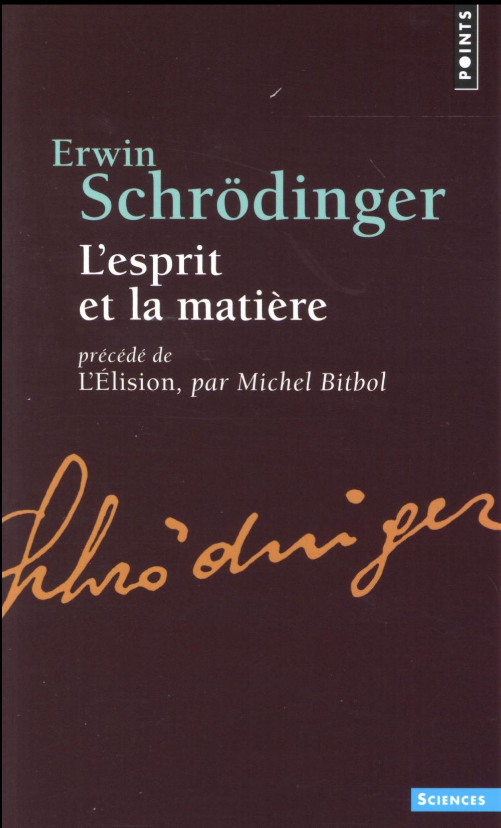 L'esprit et la matière ; l'élision
