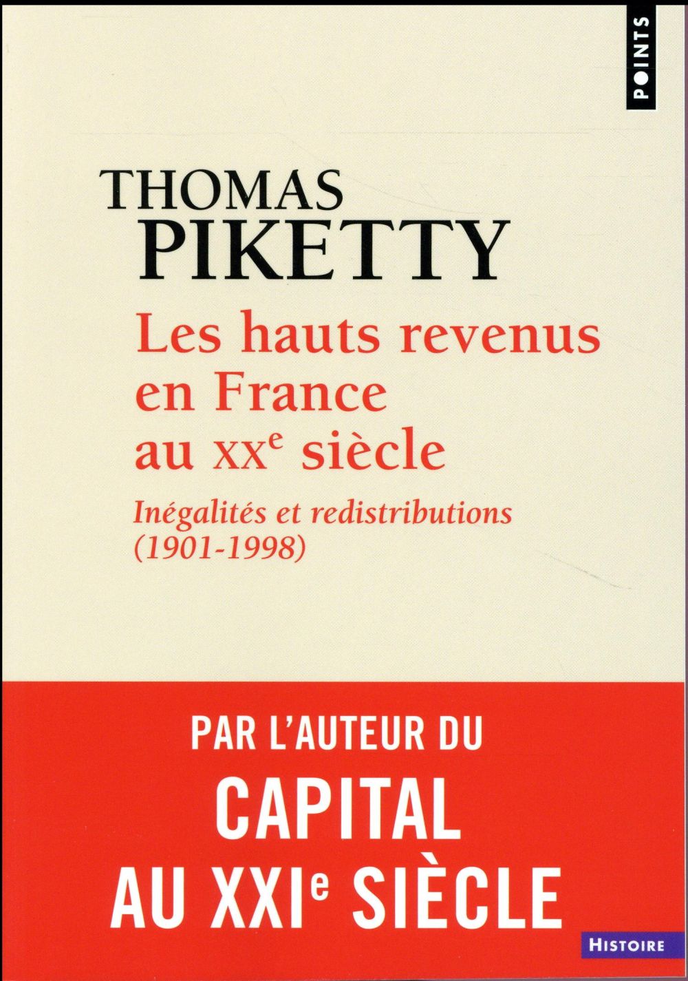 Les hauts revenus en France au XXe siècle ; inégalites et redistributions (1901-1998)