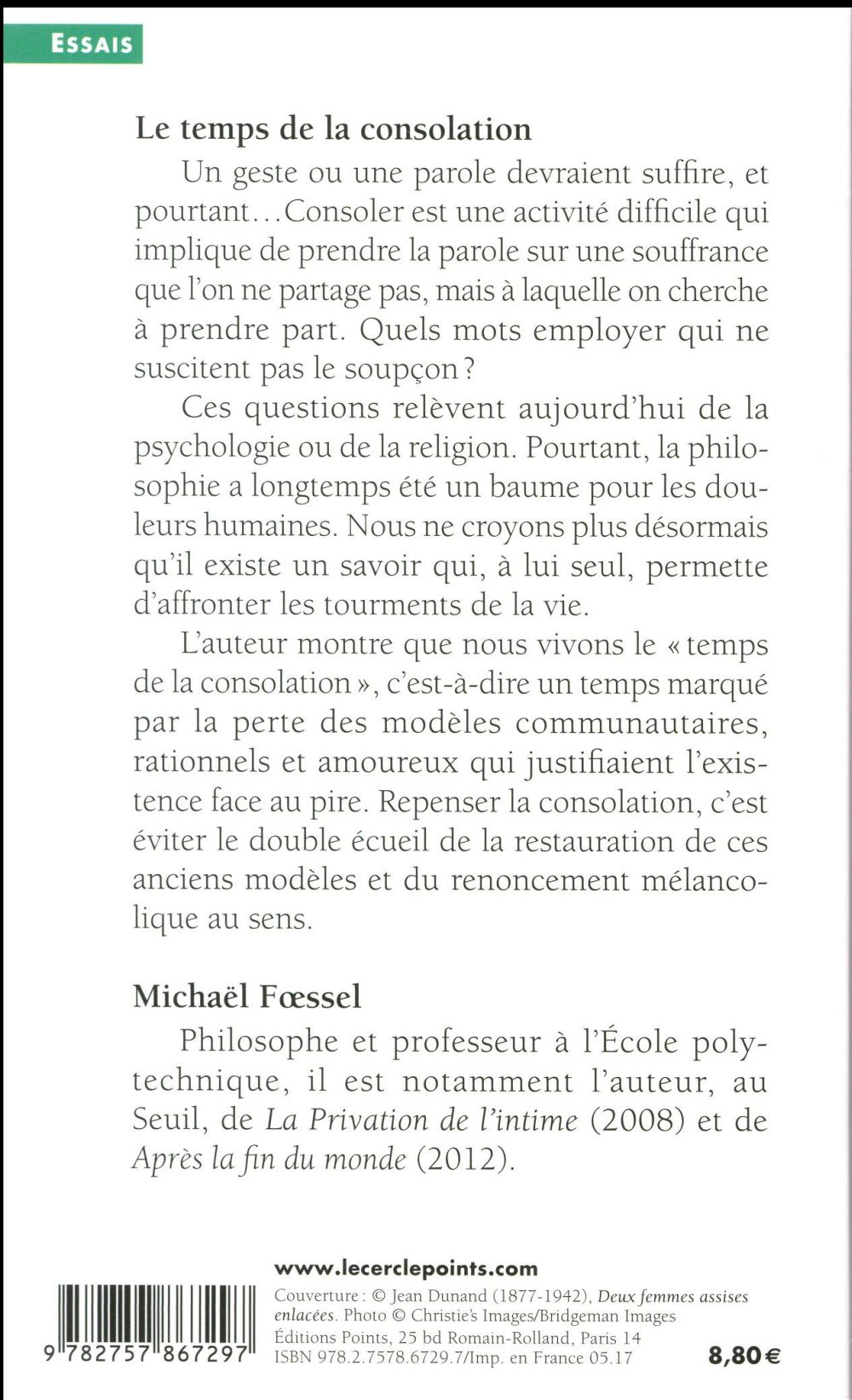 Le temps de la consolation