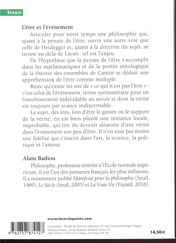 L'être et l'événement