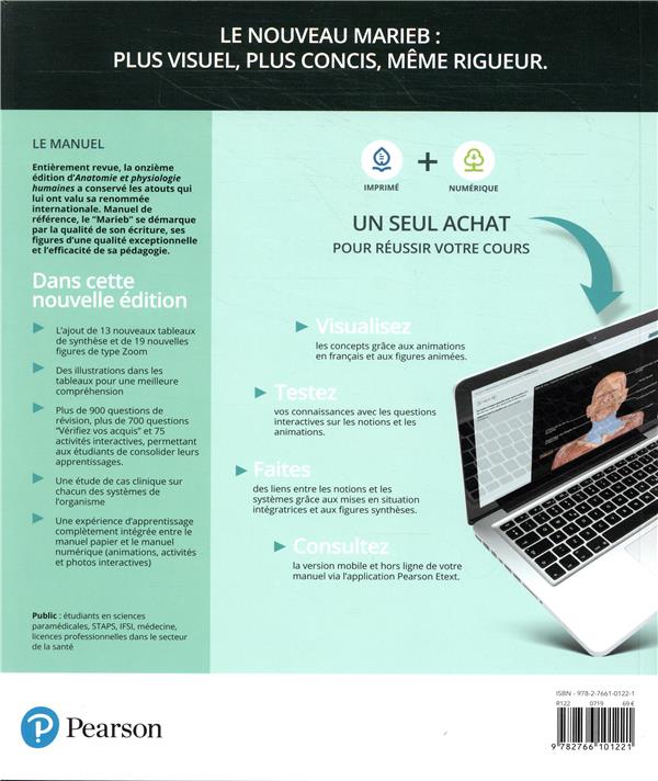 Anatomie et physiologie humaines + MonLab (11e édition)