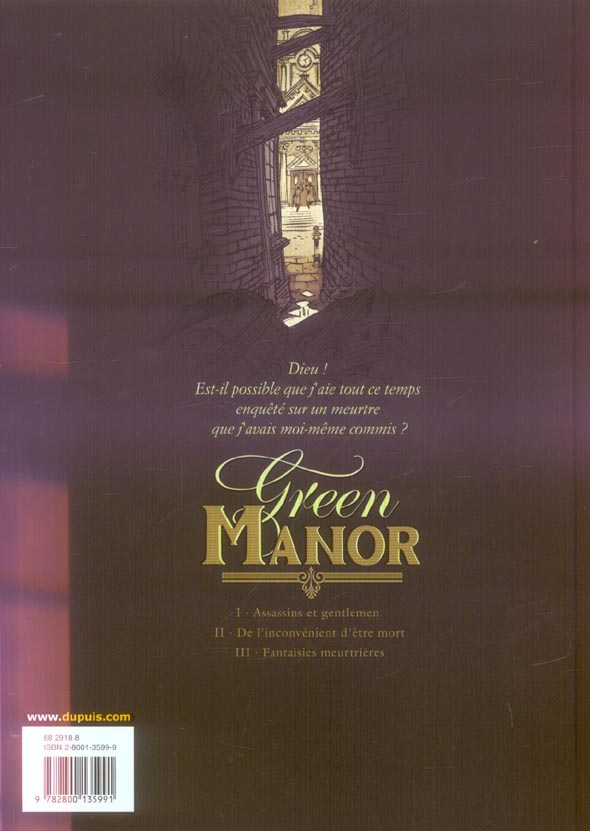 Green manor Tome 1 : assassins et gentlemen