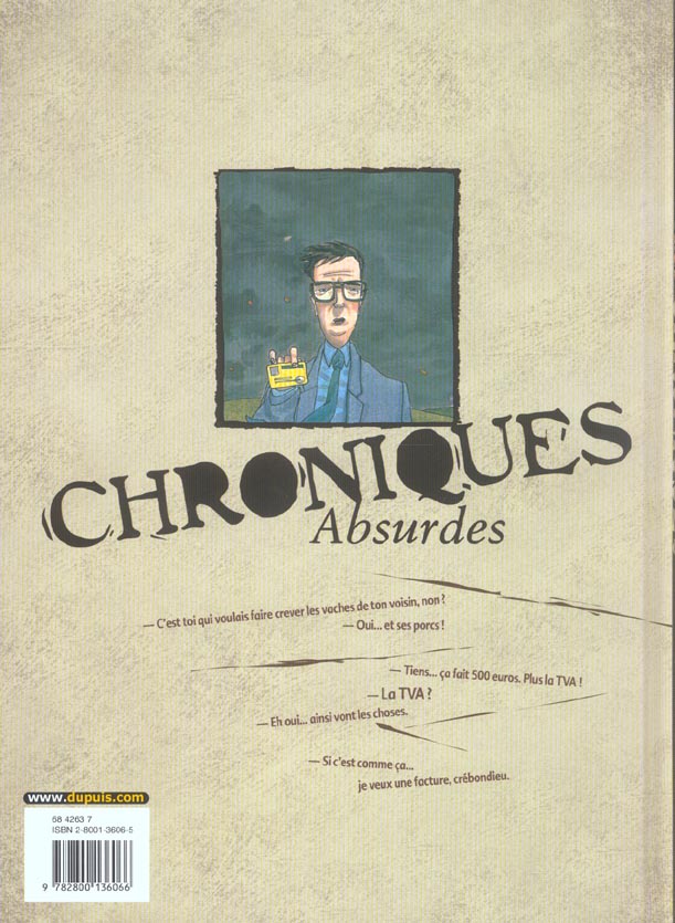 Chroniques absurdes Tome 2 ; un monde de brutes