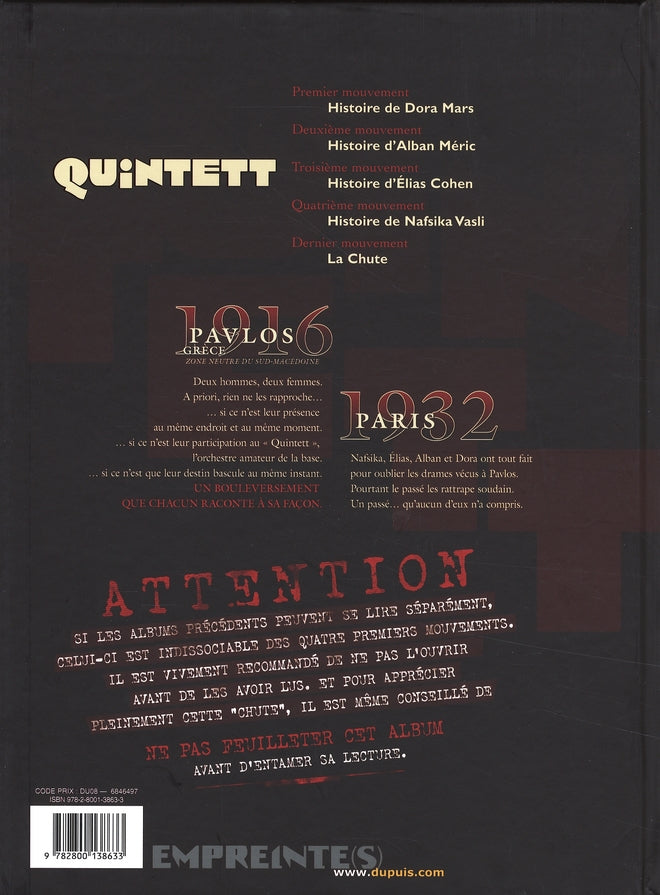 Quintett Tome 5 : la chute
