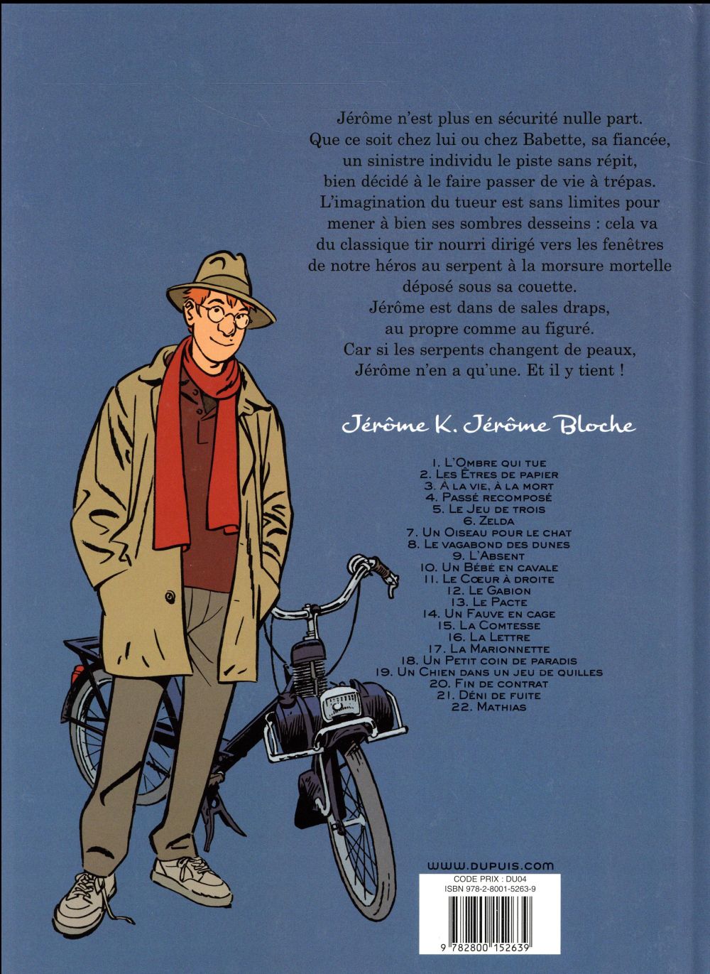 Jérôme K. Jérôme Bloche Tome 20 : fin de contrat