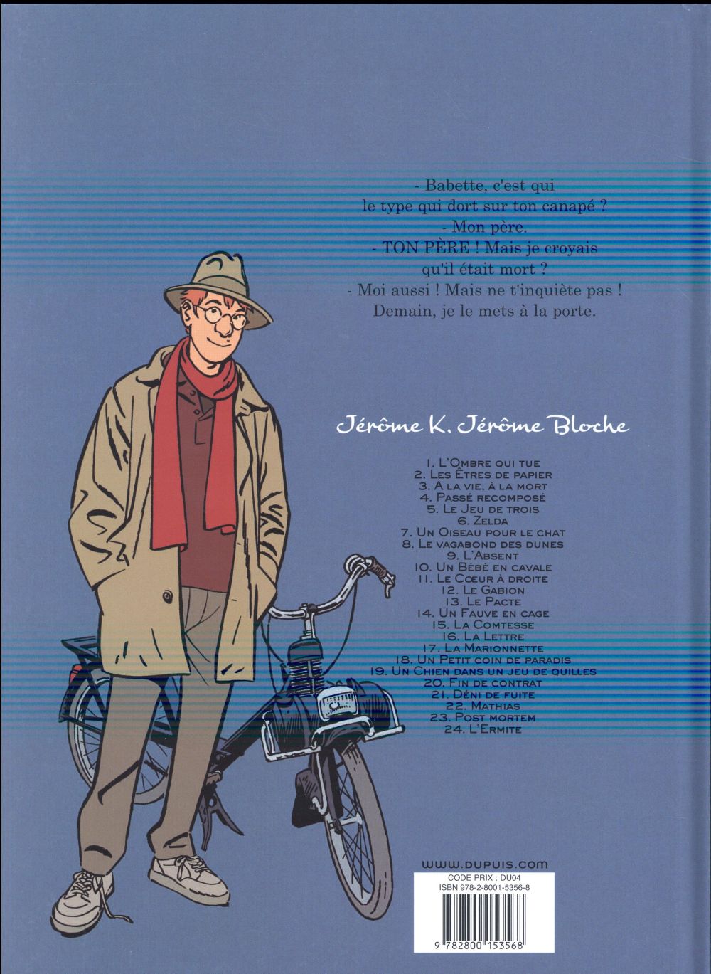 Jérôme K. Jérôme Bloche Tome 23 : post mortem