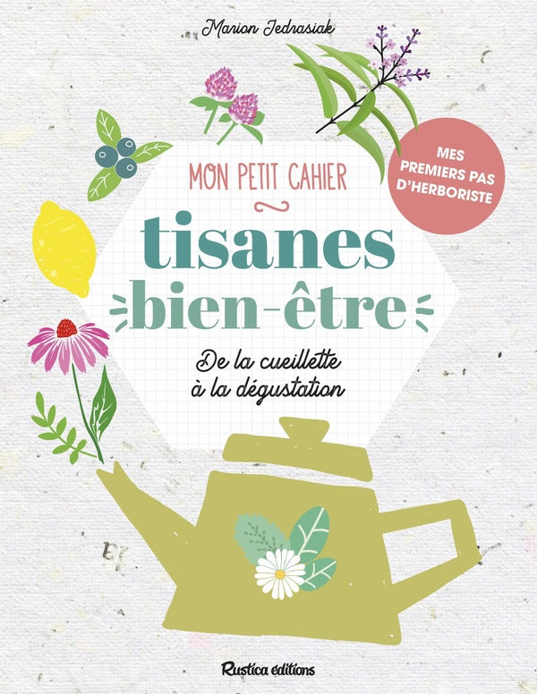 Mon petit cahier tisanes bien-être ; de la cueillette à la dégustation