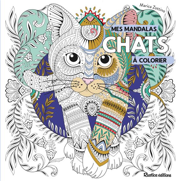Mandalas à colorier ; chats