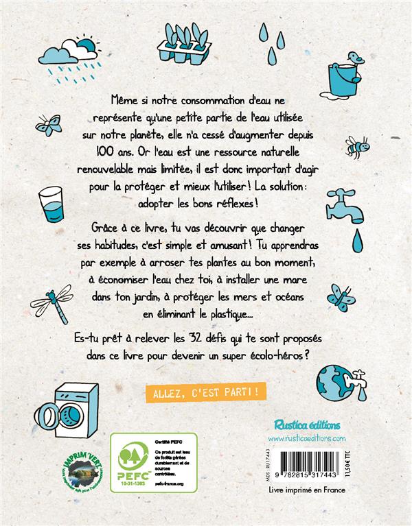 Défis économies d'eau ; 32 défis à relever pour protéger la planète !