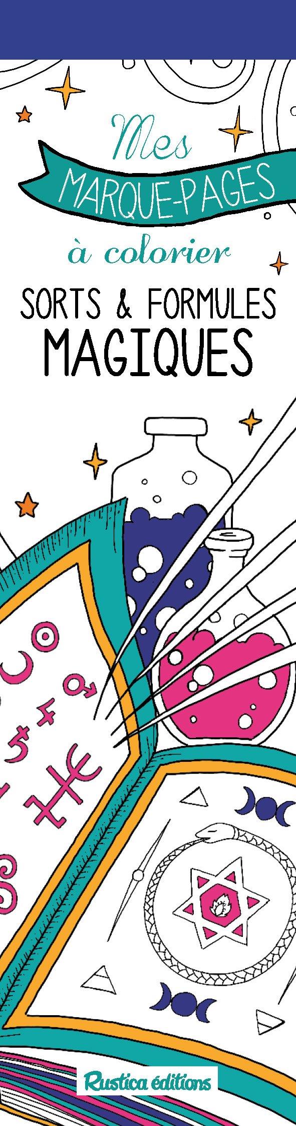 Mes marques-pages à colorier : sorts et formules magiques - flash vidéo