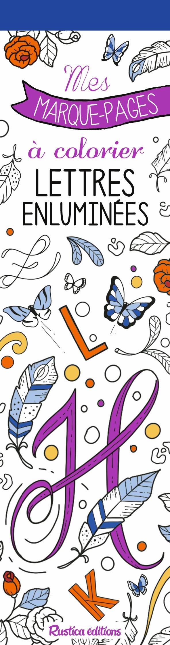 Mes marques-pages à colorier : lettres enluminées - flash vidéo