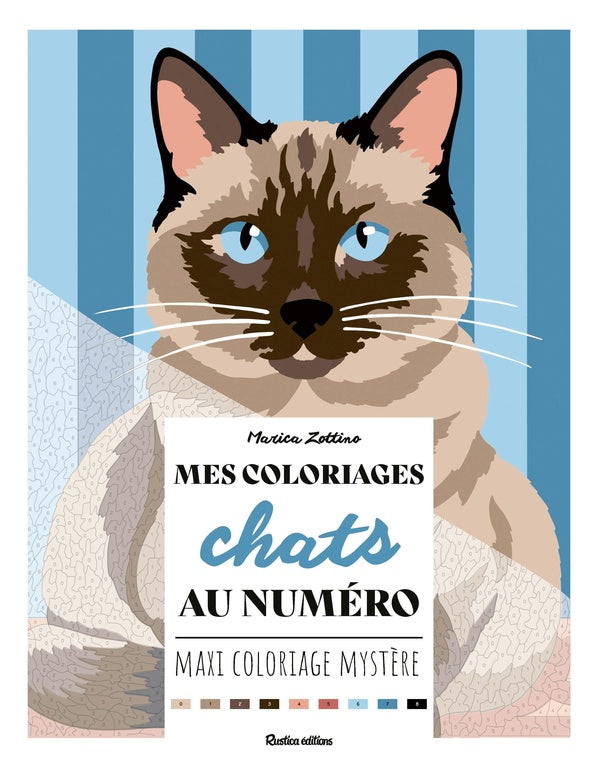 Mes coloriages au numéro : Chats