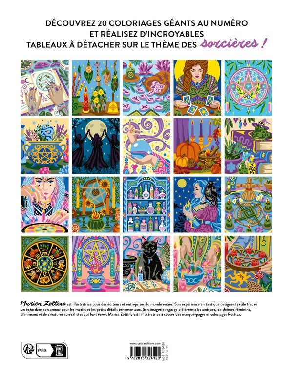 Mes coloriages au numéro : Sorcière