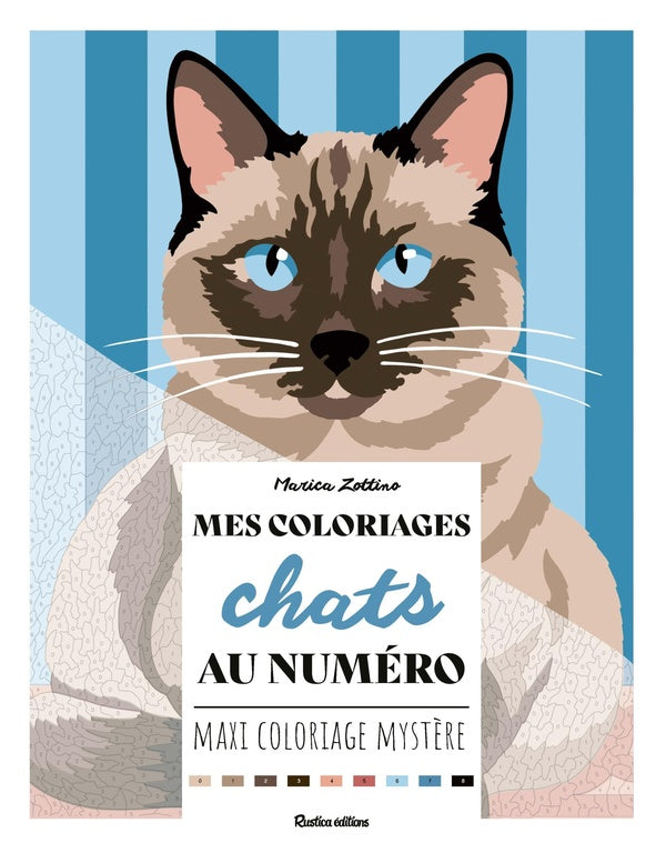 Mes coloriages au numéro : Chats