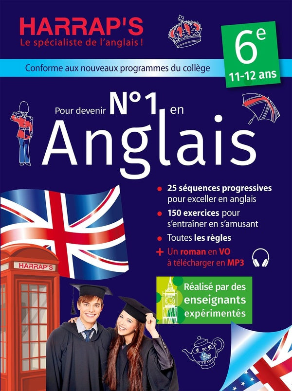 Harrap's Cahier de vacances : pour devenir n°1 en anglais ; 6e
