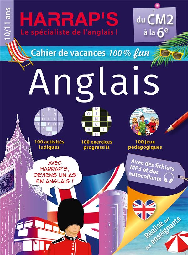 Harrap's Cahier de vacances : Anglais ; Du CM2 à la 6e