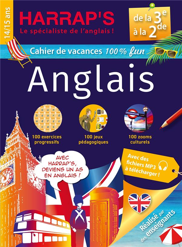 Harrap's Cahier de vacances : Anglais ; De la 3e à la 2de
