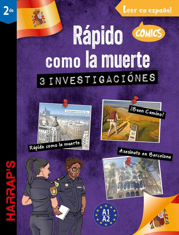 Leer en espanol : Comics ; 2de ; Rapido como la muerte : 3 investigaciónes
