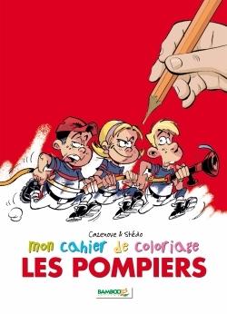 Les pompiers : coloriage