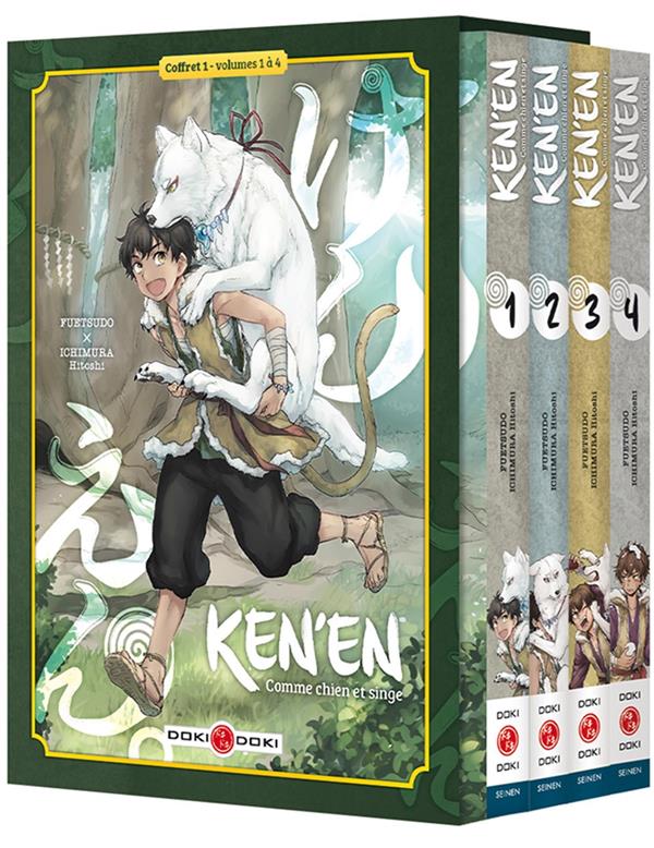 Ken'en ; comme chien et singe : coffret vol.1 : Tomes 1 à 4