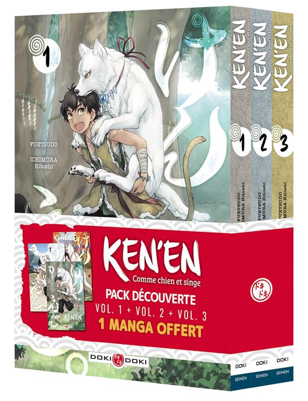 Ken'en - Comme chien et singe - Pack promo vol. 01 à 03