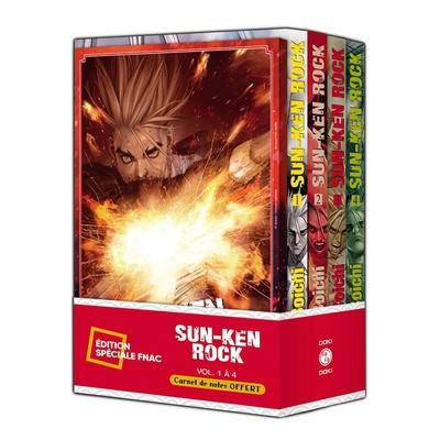 Sun-ken rock - pack special vol. 01 a 04 + carnet de notes offert