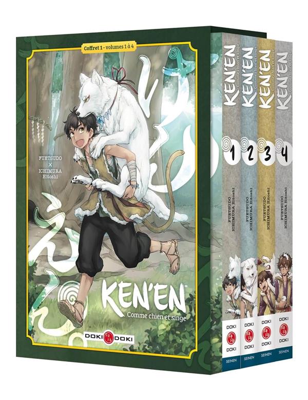 Ken'en ; comme chien et singe : coffret vol.1 : Tomes 1 à 4