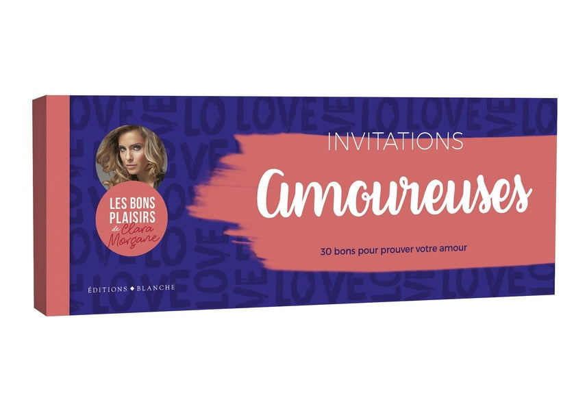 Chéquier invitations amoureuses Clara Morgane