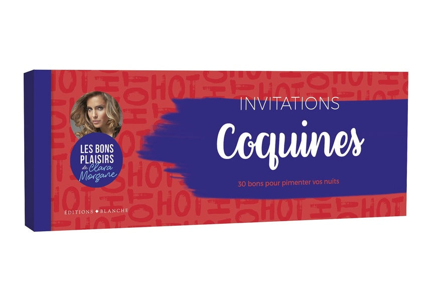 Chéquier invitations coquines Clara Morgane