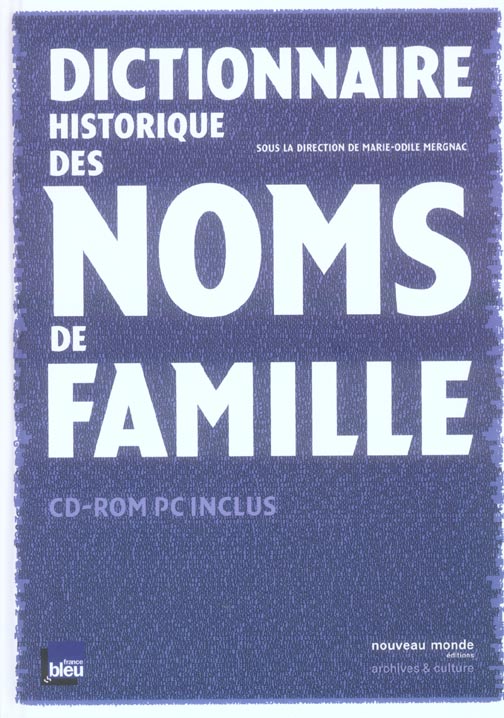 Dictionnaire historique des noms de famille