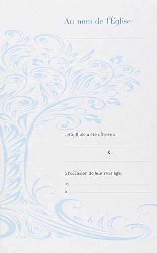Livret de mariage ; au nom de l'église