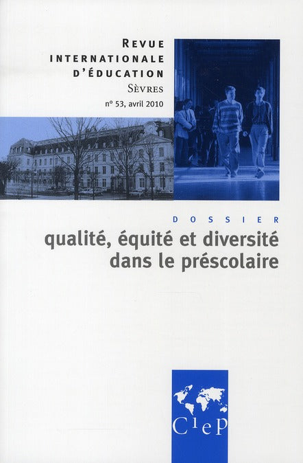 Revue internationale d'éducation Sèvres ; l'éducation prescolaire