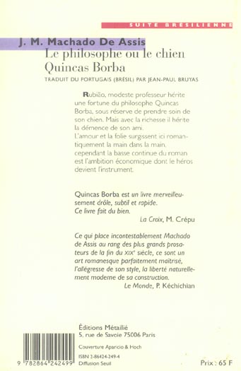 Le philosophe ou le chien Qunicas Borba