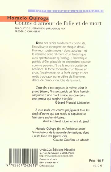 Contes d'amour de folie et de mort